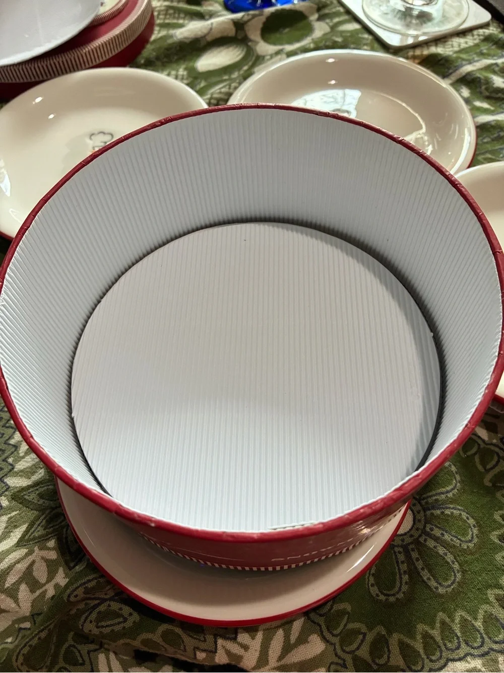 Williams Sonoma “Snowman Chef Plates”. NIB ORIGINAL TAG. 4 Small plates.